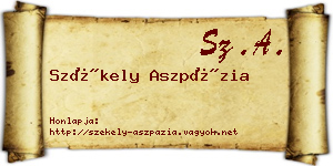 Székely Aszpázia névjegykártya